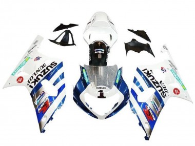 Cheap 2001-2003 Suzuki GSXR 600 / GSXR 750 Motorcycle Fairings - White Blue Stripe Red Black