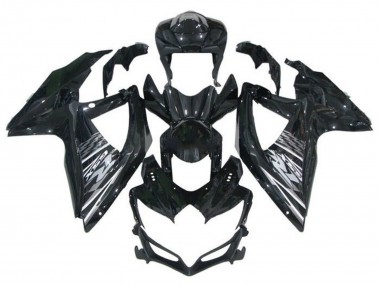 Cheap 2008-2010 Suzuki GSXR 600 / GSXR 750 Motorcycle Fairings - Glossy Black Grey