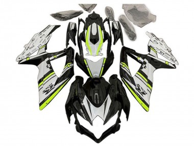 Cheap 2008-2010 Suzuki GSXR 600 / GSXR 750 Motorcycle Fairings - White Green Glossy Black