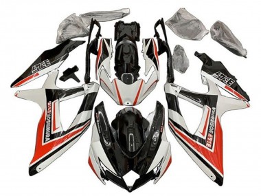 Cheap 2008-2010 Suzuki GSXR 600 / GSXR 750 Motorcycle Fairings - White Orange Glossy Black Yoshimura