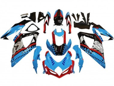 Cheap 2008-2010 Suzuki GSXR 600 / GSXR 750 Motorcycle Fairings - Blue Red Black Shape