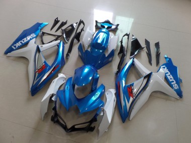 Cheap 2008-2010 Suzuki GSXR 600 / GSXR 750 Motorcycle Fairing - White Light Blue Red