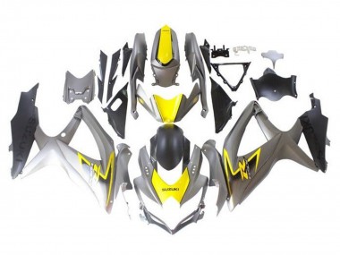 Cheap 2008-2010 Suzuki GSXR 600 / GSXR 750 Motorcycle Fairings - Silver Yellow Black