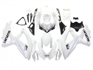 Cheap 2008-2010 Suzuki GSXR 600 / GSXR 750 Motorcycle Fairings - White Black