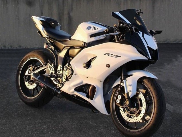 2021-2024 Yamaha YZF R7 Motorcycle Fairings - White Black