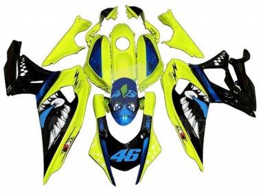 Cheap 2021-2024 Yamaha YZF R7 Motorcycle Fairings - Yellow Black Shark