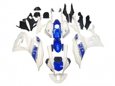 Cheap 2021-2024 Yamaha YZF R7 Motorcycle Fairings - White Blue Stripe