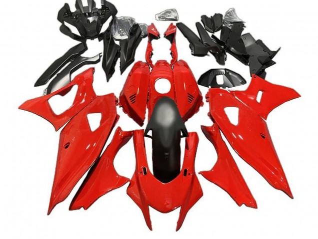 2021-2024 Yamaha YZF R7 Motorcycle Fairings - Red Matte Black