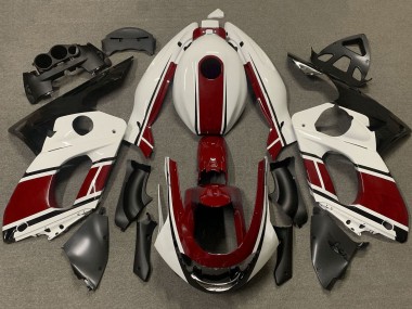 Cheap 1996-2007 Yamaha YZF600R Thundercat Motorcycle Fairings - White Dark Red