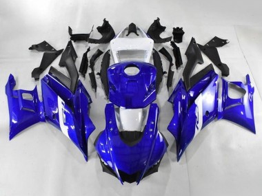 Cheap 2019-2021 Yamaha YZF R3/R25 Motorcycle Fairings - White Blue Matte Black