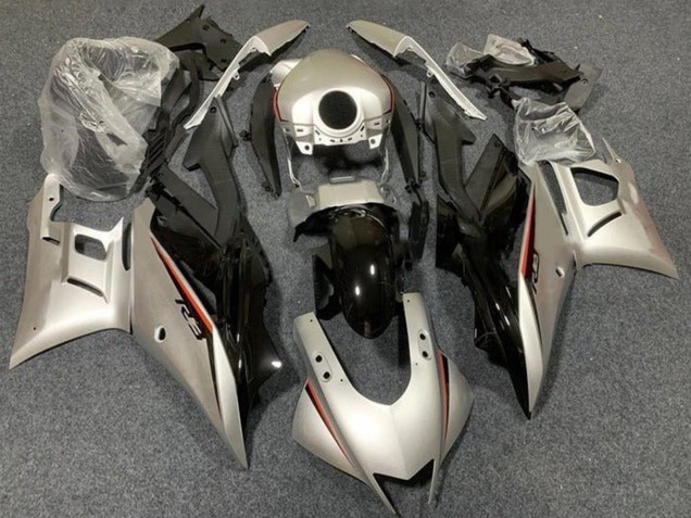 2019-2021 Yamaha YZF R3/R25 Motorcycle Fairings - Light Gold Glossy Black