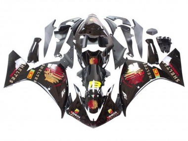 Cheap 2009-2011 Yamaha YZF 1000 R1 Motorcycle Fairings - Glossy Black Red Yellow Sheltes