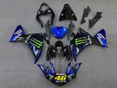 Cheap 2009-2011 Yamaha YZF 1000 R1 Motorcycle Fairings - Blue Glossy Black Green Monster Energy