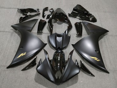 Cheap 2009-2011 Yamaha YZF 1000 R1 Motorcycle Fairings - Glossy Black Matte Black Gold