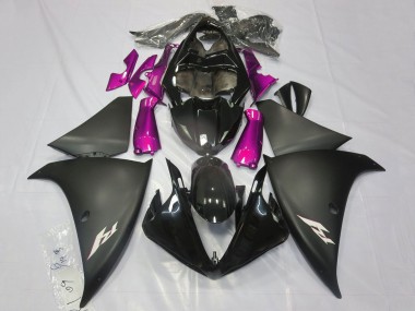Cheap 2009-2011 Yamaha YZF 1000 R1 Motorcycle Fairings - Glossy Black Matte Black Pink