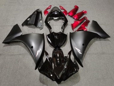 Cheap 2009-2011 Yamaha YZF 1000 R1 Motorcycle Fairings - Glossy Black Matte Black Red