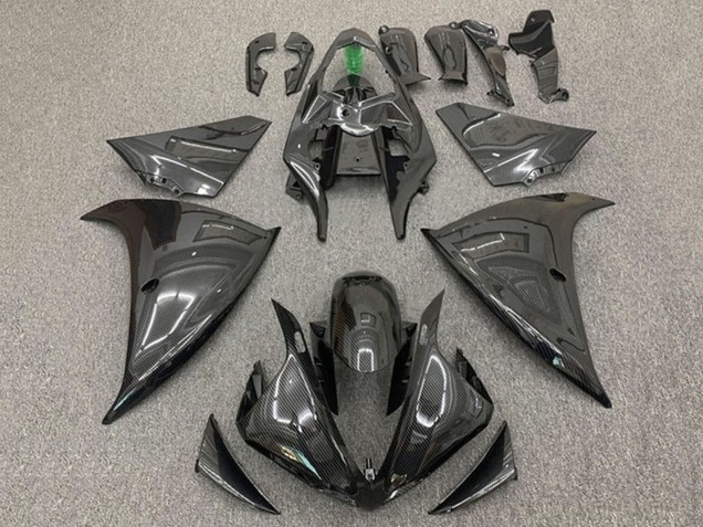 2009-2011 Yamaha YZF 1000 R1 Motorcycle Fairings - Faux Carbon Fiber