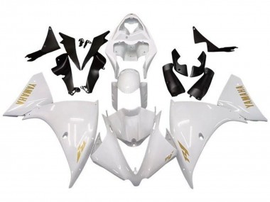 Cheap 2009-2011 Yamaha YZF 1000 R1 Motorcycle Fairings - White Gold Decal