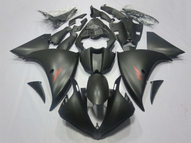 Cheap 2009-2011 Yamaha YZF 1000 R1 Motorcycle Fairings - Matte Black Red Decal