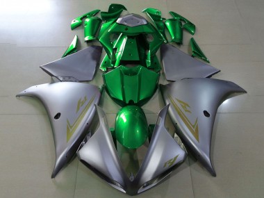 Cheap 2009-2011 Yamaha YZF 1000 R1 Motorcycle Fairings - Silver Green