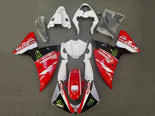 2009-2011 Yamaha YZF 1000 R1 Motorcycle Fairings - White Red Black Green Monster Milwaukee