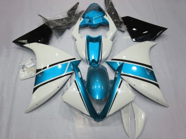 Cheap 2009-2011 Yamaha YZF 1000 R1 Motorcycle Fairings - White Light Blue Black