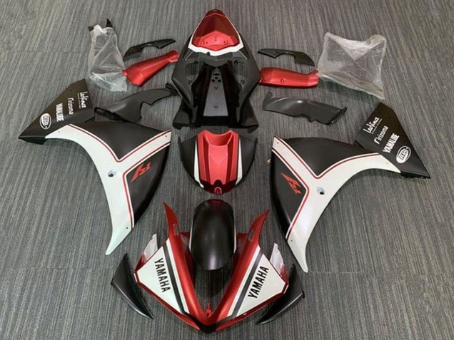 2012-2014 Yamaha YZF 1000 R1 Motorcycle Fairings - White Red Black