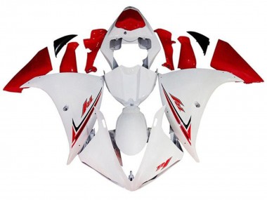 Cheap 2012-2014 Yamaha YZF 1000 R1 Motorcycle Fairings - White Red
