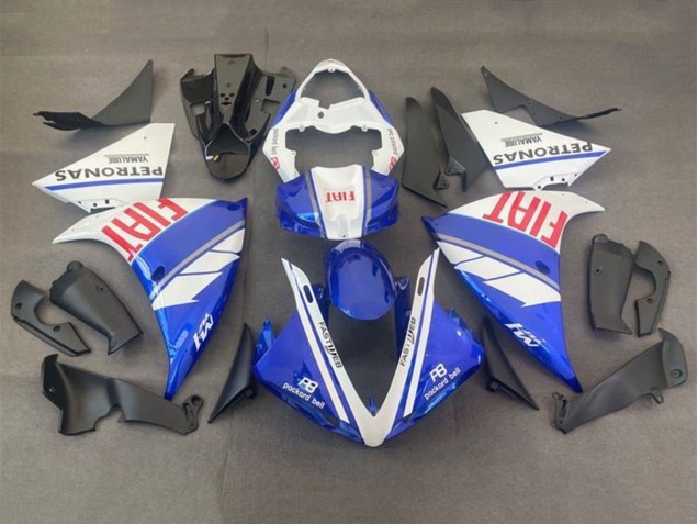 2012-2014 Yamaha YZF 1000 R1 Motorcycle Fairings - White Blue Red Fiat