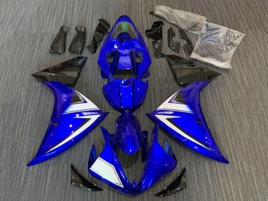 Cheap 2012-2014 Yamaha YZF 1000 R1 Motorcycle Fairings - Blue White Black Stripe