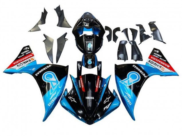 2012-2014 Yamaha YZF 1000 R1 Motorcycle Fairings - Glossy Black Blue White Red Petronas ENEOS Barracuda