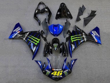 Cheap 2012-2014 Yamaha YZF 1000 R1 Motorcycle Fairings - Glossy Black Blue Green Monster Energy ENEOS Yamalube
