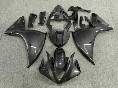 Cheap 2012-2014 Yamaha YZF 1000 R1 Motorcycle Fairings - Faux Carbon Fiber Grey Black