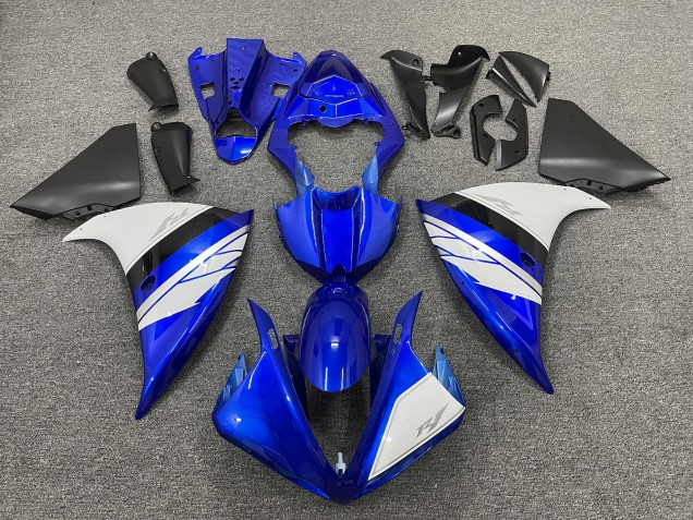 2012-2014 Yamaha YZF 1000 R1 Motorcycle Fairings - Blue White Black