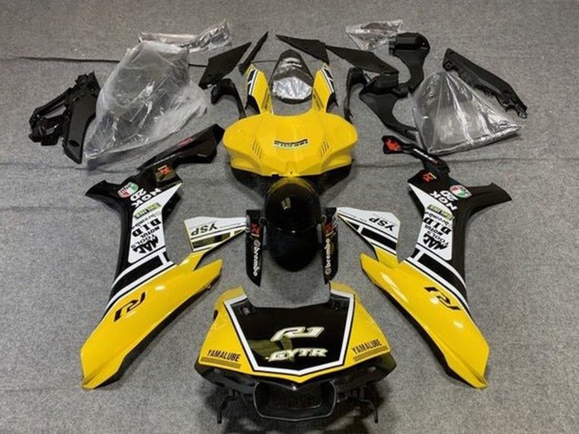 2015-2019 Yamaha YZF 1000 R1 Motorcycle Fairings - Yellow White Black GYTR