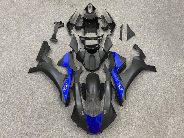 2015-2019 Yamaha YZF 1000 R1 Motorcycle Fairings - Matte Black Blue