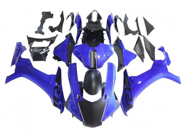 2015-2019 Yamaha YZF 1000 R1 Motorcycle Fairings - Blue Matte Black