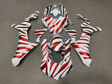 Cheap 2015-2019 Yamaha YZF 1000 R1 Motorcycle Fairings - White Red Zebra