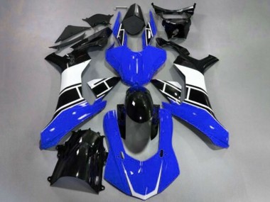 Cheap 2015-2019 Yamaha YZF 1000 R1 Motorcycle Fairing - Blue White Glossy Black