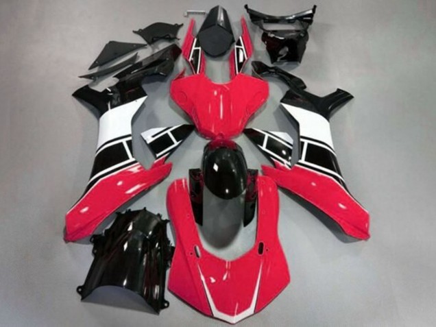 2015-2019 Yamaha YZF 1000 R1 Motorcycle Fairing - Red White Glossy Black