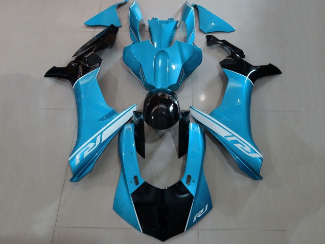 2015-2019 Yamaha YZF 1000 R1 Motorcycle Fairings - Blue Silver Glossy Black