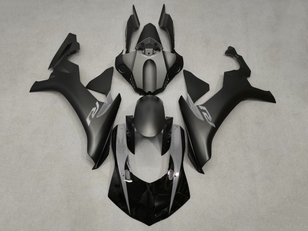 2015-2019 Yamaha YZF 1000 R1 Motorcycle Fairings - Matte Black Glossy Black