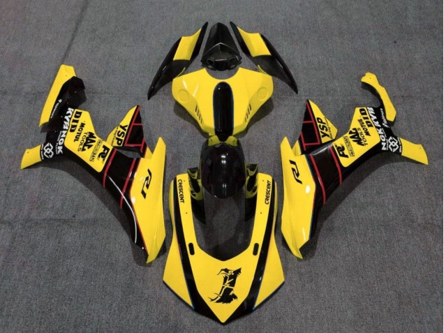 2015-2019 Yamaha YZF 1000 R1 Motorcycle Fairings - Yellow Red Black