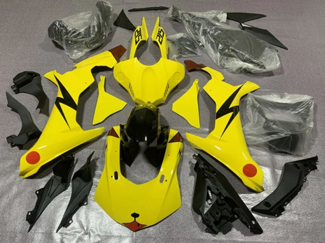 2020-2025 Yamaha YZF 1000 R1 Motorcycle Fairings - Yellow Red Pikachu