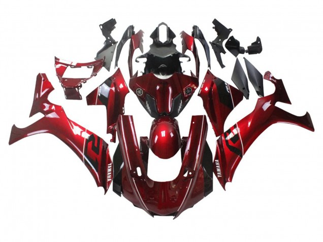 2020-2025 Yamaha YZF 1000 R1 Motorcycle Fairings - Red White Black Stripe