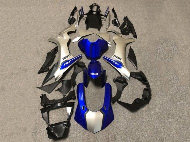 Cheap 2020-2025 Yamaha YZF 1000 R1 Motorcycle Fairings - Silver Blue Glossy Black