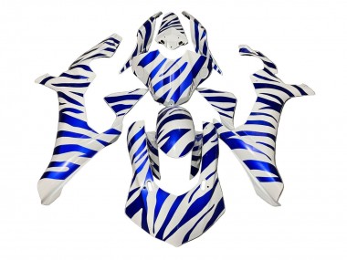 Cheap 2020-2025 Yamaha YZF 1000 R1 Motorcycle Fairings - White Blue Zebra