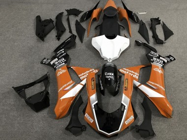 Cheap 2020-2025 Yamaha YZF 1000 R1 Motorcycle Fairings - Orange White Glossy Black Sam