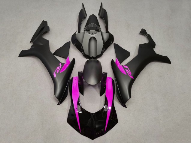 2020-2025 Yamaha YZF 1000 R1 Motorcycle Fairings - Glossy Black Matte Black Pink