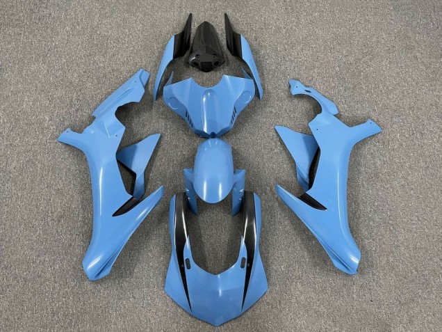 2020-2025 Yamaha YZF 1000 R1 Motorcycle Fairings - Light Blue Glossy Black